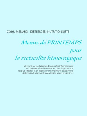 cover image of Menus de printemps pour la rectocolite hémorragique